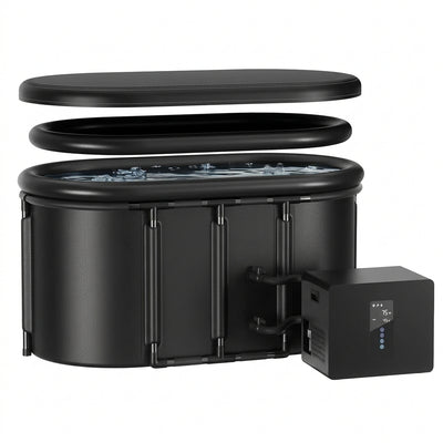 Cold Plunge Chiller and Tub Bundle Designed for Home Recovery, 1/3HP 600W Cooling, 148 Gal Insulated Tub, 42°F