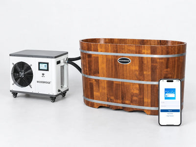 Indoor Cold Plunge Tub Designed for Home Recovery, 1.3 HP Chiller, Ozone Sanitation, WiFi App Control